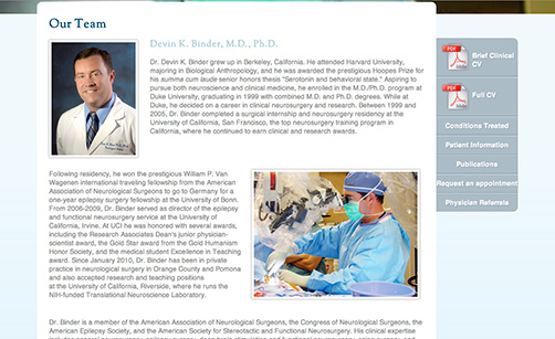 Best Center OC About Section