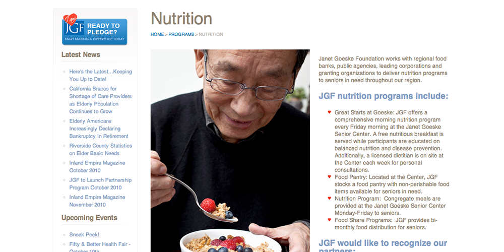 IAMJGF Nutrition Page